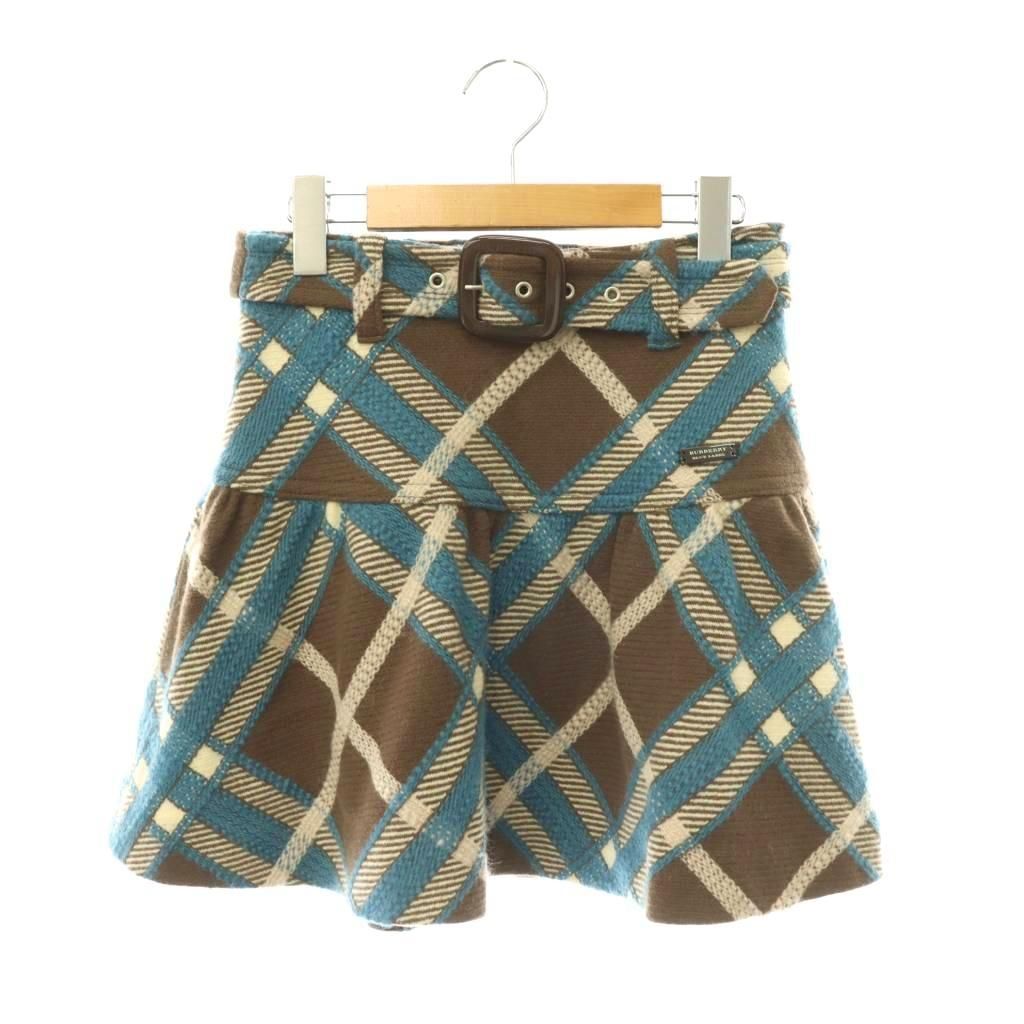 バーバリーブルーレーベル BURBERRY BLUE LABEL フレアスカート ミニ