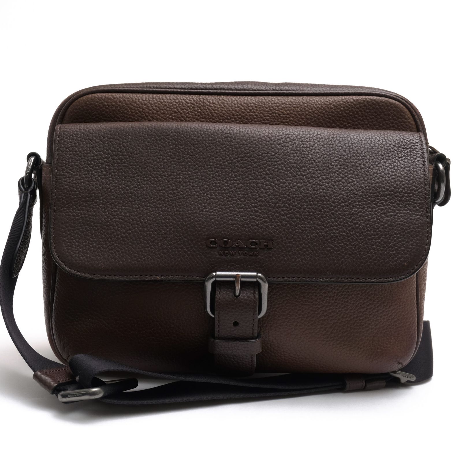 コーチ／COACH バッグ ショルダーバッグ 鞄 メンズ 男性 男性用 レザー 革 本革 ブラウン 茶 C5415 Hudson Crossbody Bag In Heritage Colorblock ハドソン クロスボディ ヘリテージ カラーブロック メ