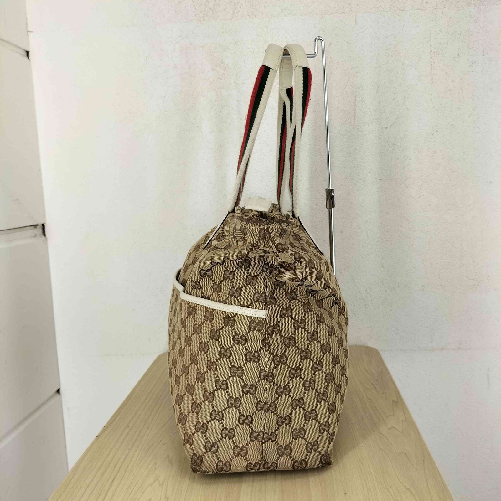 グッチ GUCCI GGキャンバス シェリーライン トートバッグ ハンドバッグ