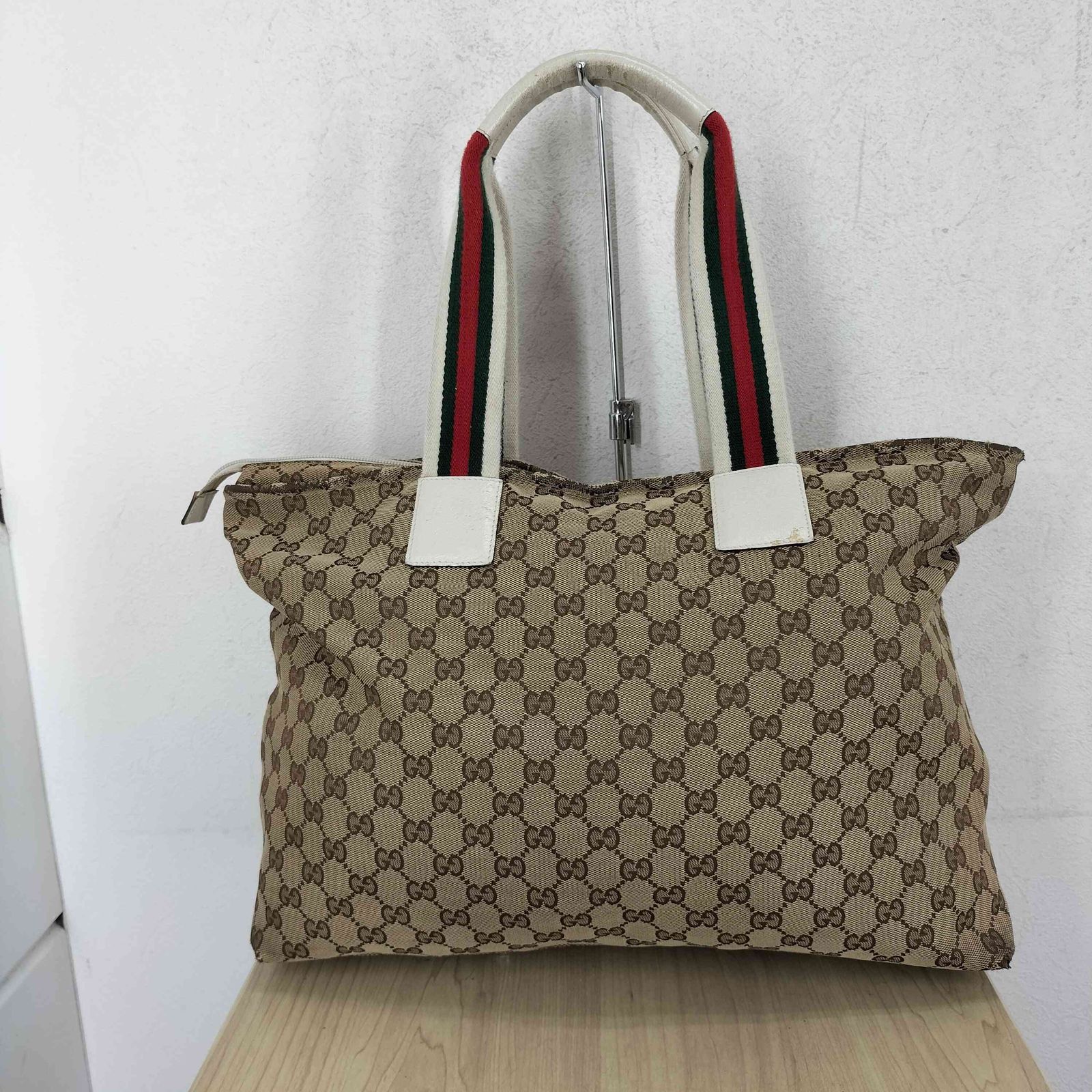 グッチ GUCCI GGキャンバス シェリーライン トートバッグ ハンドバッグ