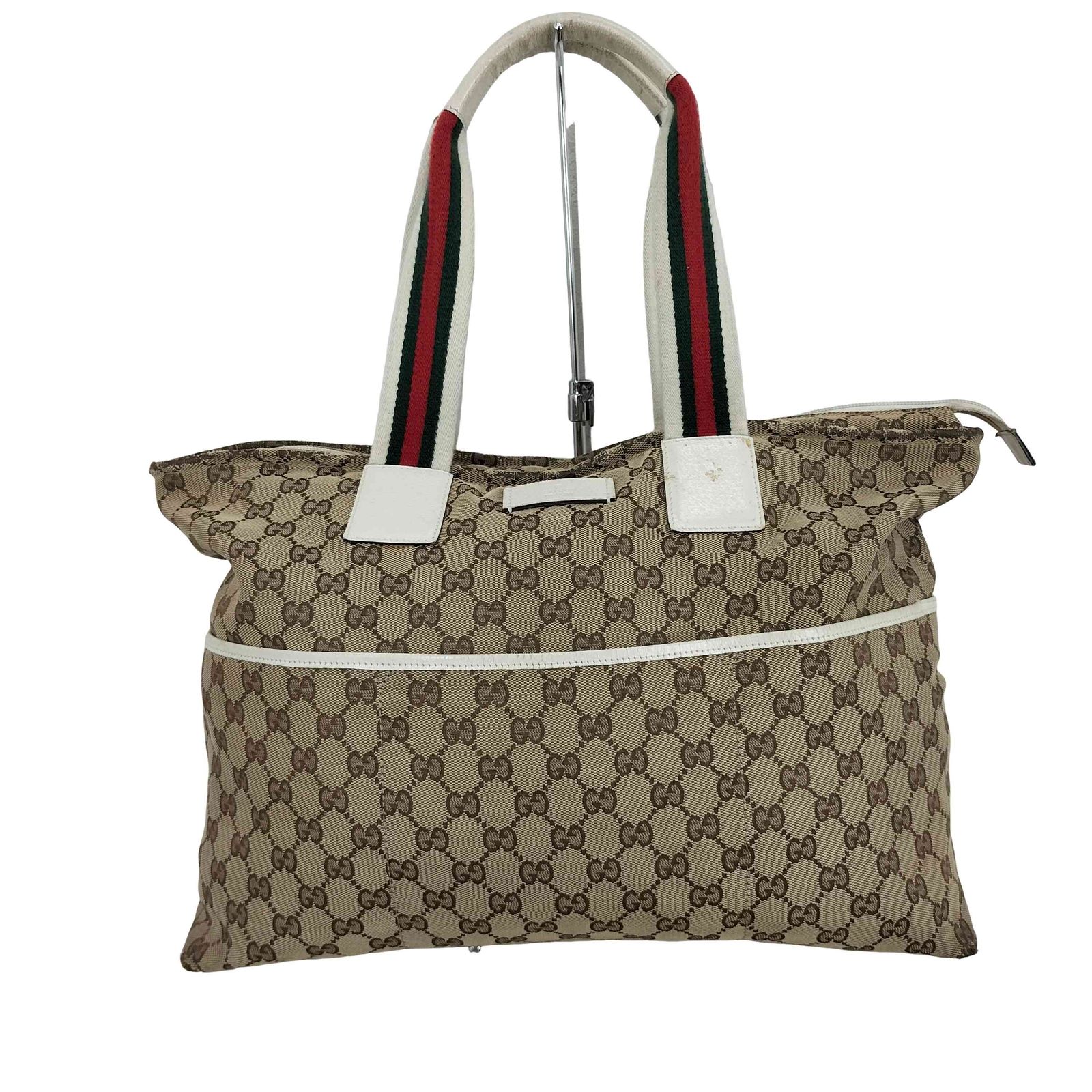 GUCCI グッチ　GGキャンバス シェリーライン　ハンドバッグ　トートバッグ グッチ GUCCI GGキャンバス シェリーライン トートバッグ ハンドバッグ