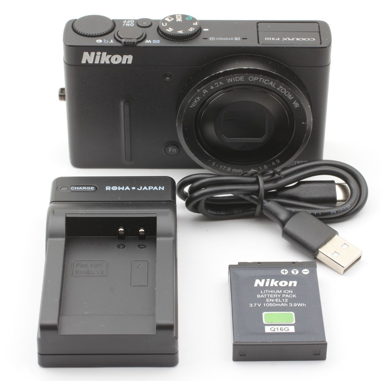 Nikon COOLPIX P310 ブラック コンパクトデジタルカメラ F1.8 動作確認