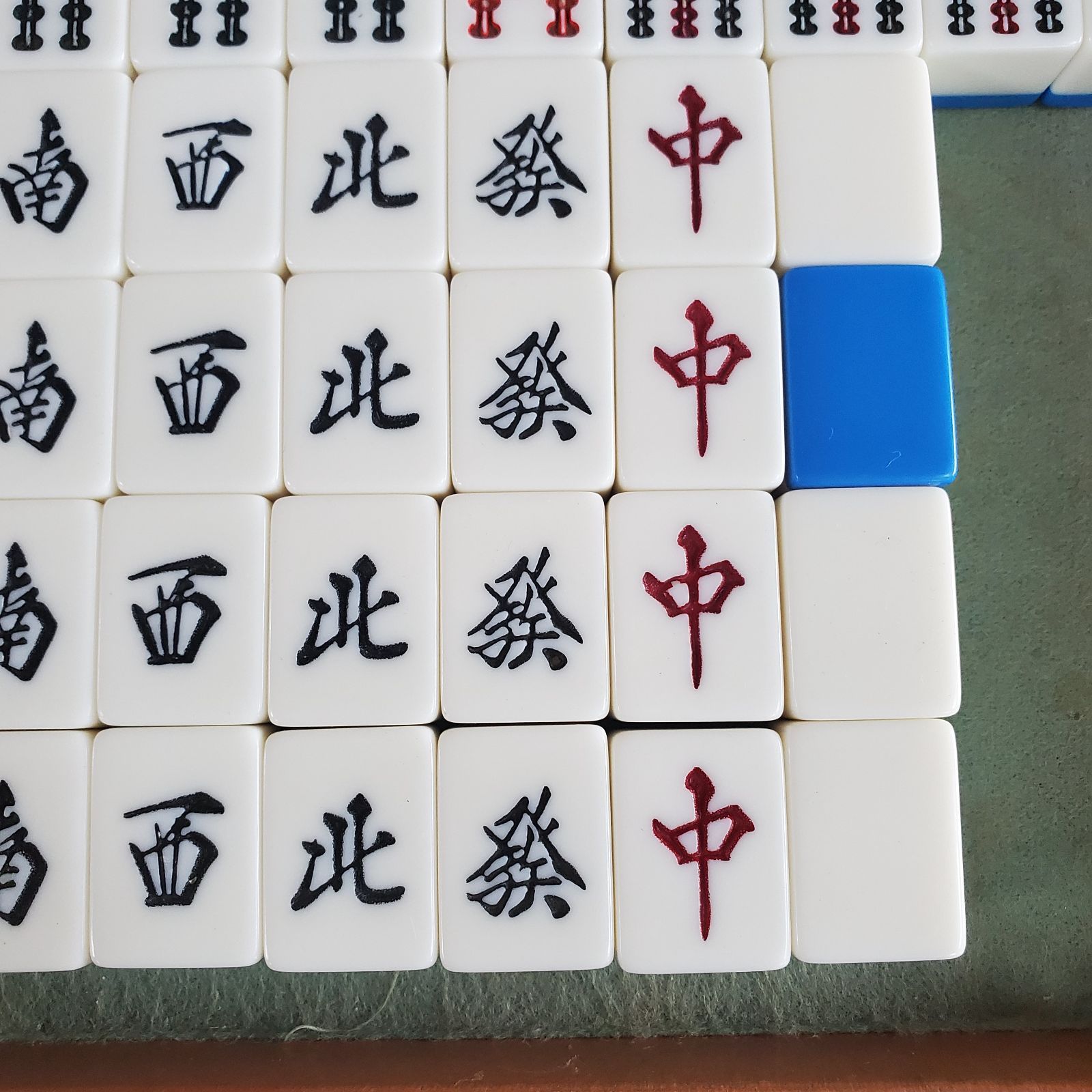 麻雀牌 背青牌 青牌 背青 136個 - メルカリ