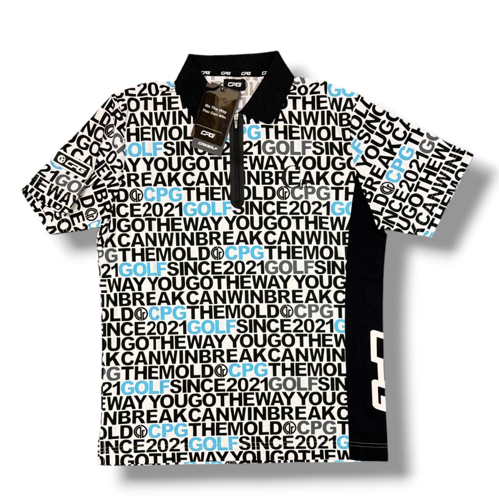 未使用 CPG GOLF ハーフジップポロシャツ 半袖 カットソー シーピー
