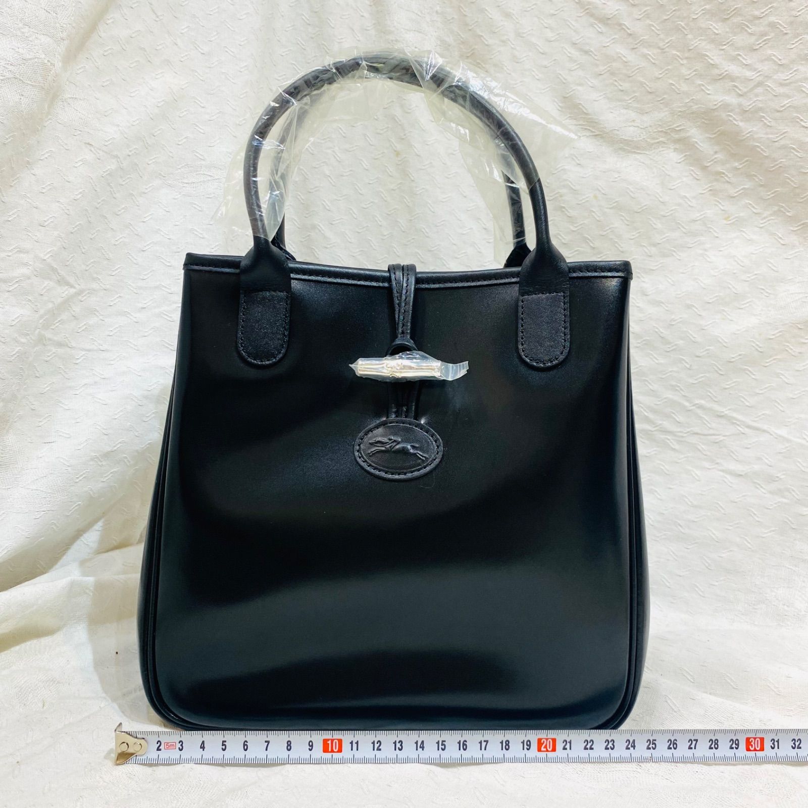 562 未使用 LONGCHAMP ロンシャン ロゾ ハンドバッグ 本革 レザー