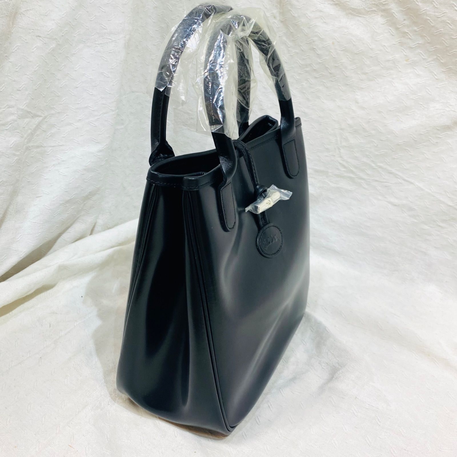 562 未使用 LONGCHAMP ロンシャン ロゾ ハンドバッグ 本革 レザー