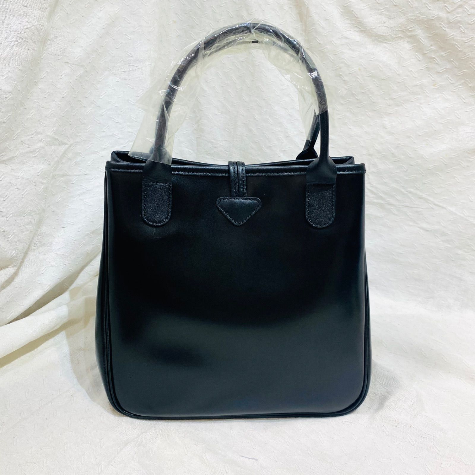562 未使用 LONGCHAMP ロンシャン ロゾ ハンドバッグ 本革 レザー