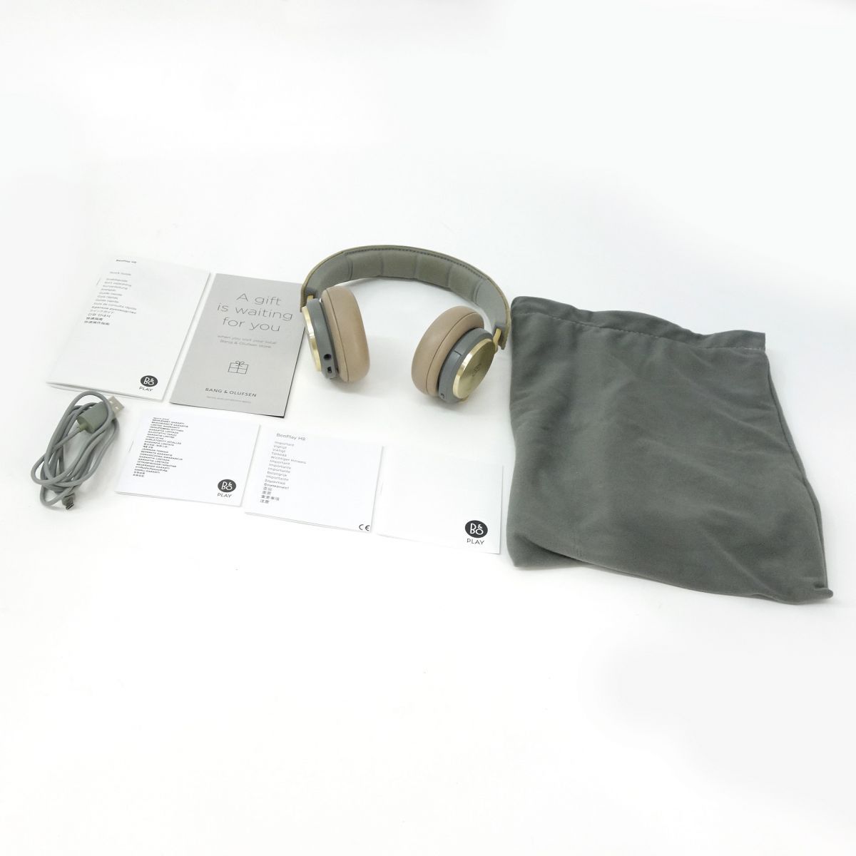週末セール純正バッテリー付き！BEOPLAY H8 GH バンクアンドオルフセン Bang&Olufsen バング＆オルフセン BeoPlay H8 ワイヤレスヘッドホン