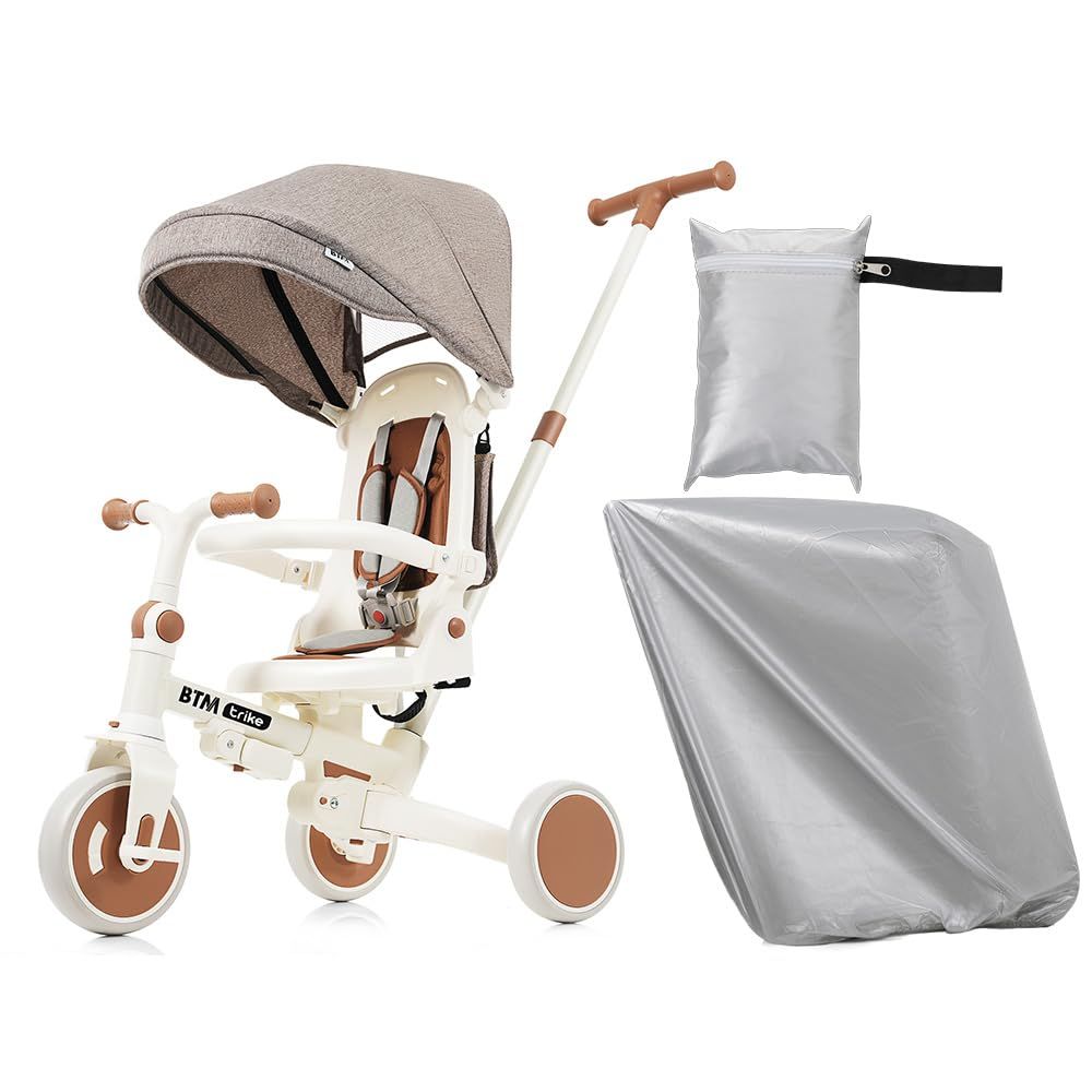 新商品 2歳 3歳 1歳 ランニングバイク おもちゃ 7WAY 乗用玩具 かじとり 幼児用 手押し キッズバイク 座面回転 おしゃれ ほこりカバー付き クリスマス 折りたたみ 誕生日 7in1 プレゼント 子供用 おもちゃ 三輪車 お祝い BTM ギフト