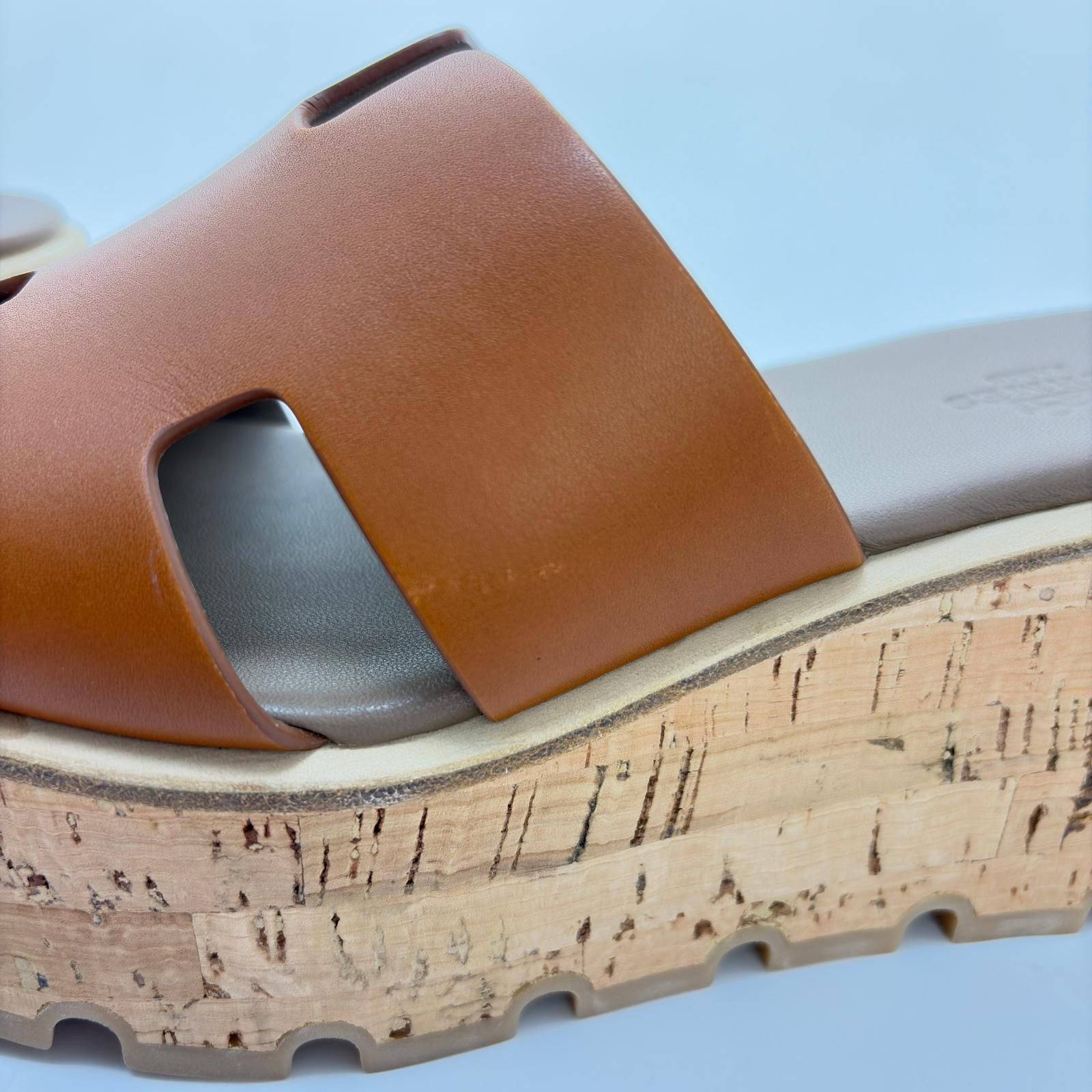 HERMES エルメス エズ30 サンダル レディース37（約24cm） ブラウン