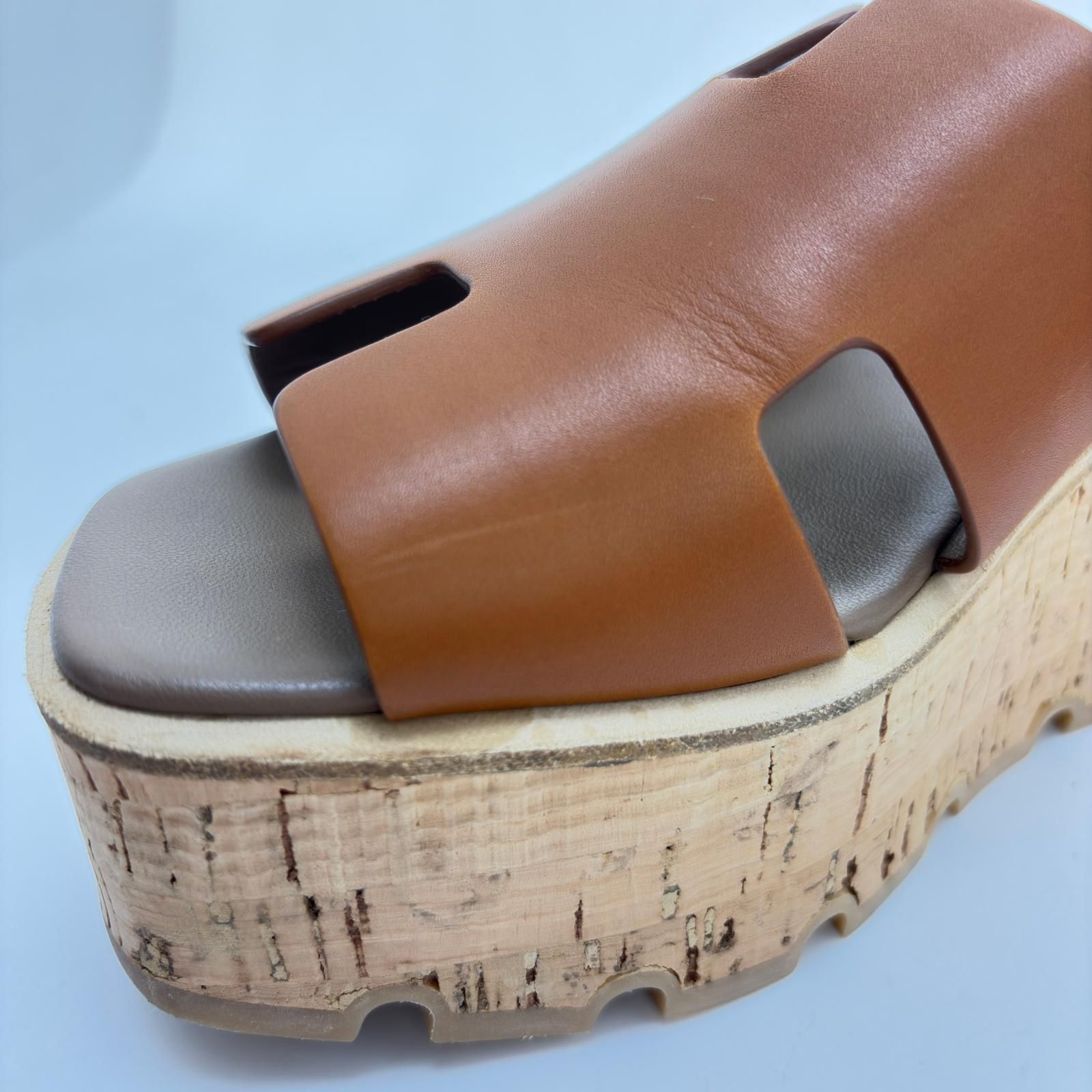 HERMES エルメス エズ30 サンダル レディース37（約24cm） ブラウン