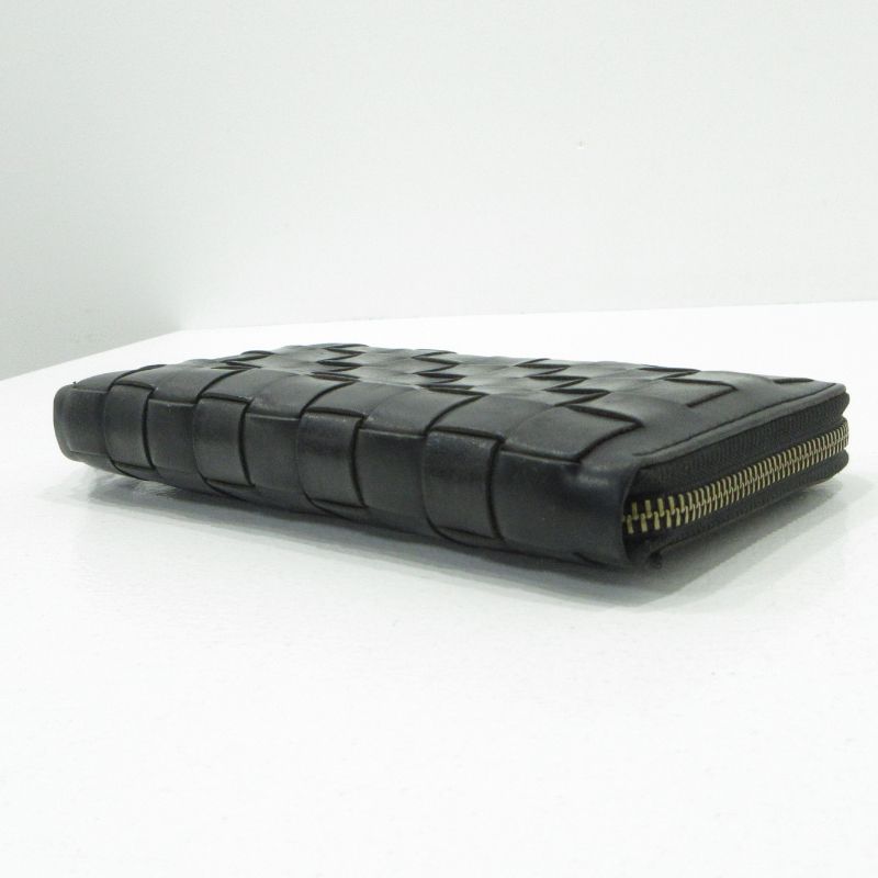 【三重本店】 中古 長財布 BORSACASAE | ボルサカーサ ラウンドファスナー レザー ブラック 【124】 三重本店】 中古 長財布 BORSACASAE | ボルサカーサ ラウンド