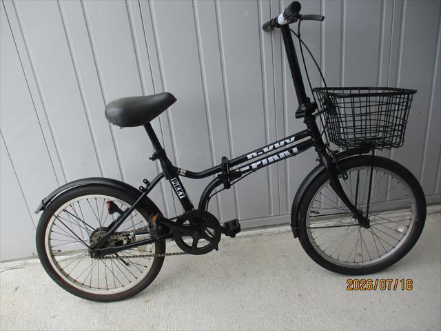 F303★整備済み★完成車発送★中古折りたたみ自転車【20インチ 　黒】 6,750円