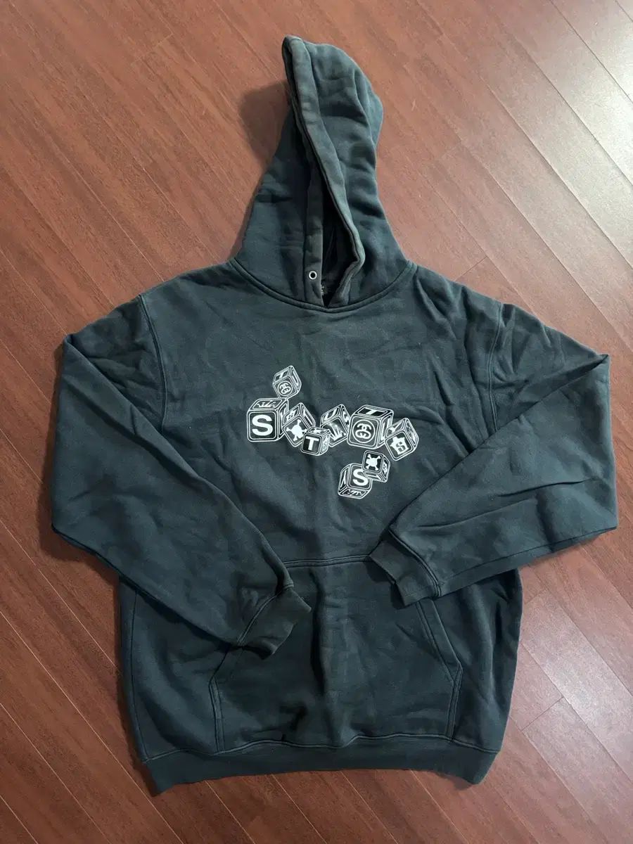 M 90s STUSSY DICE ロゴ フーディ