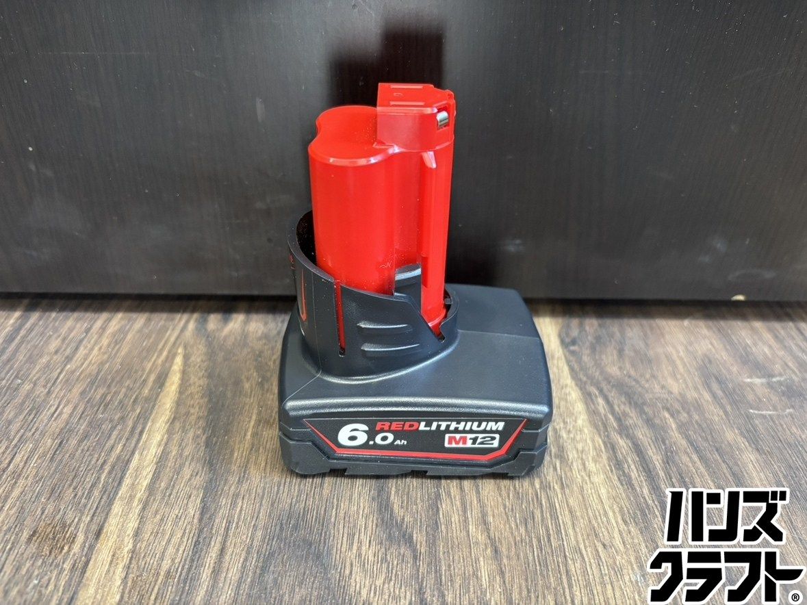 ♭【中古美品】ミルウォーキー milwaukee M12B6 バッテリー 12V6.0Ah 72Wh PSEマーク【熊本けやき通り店】