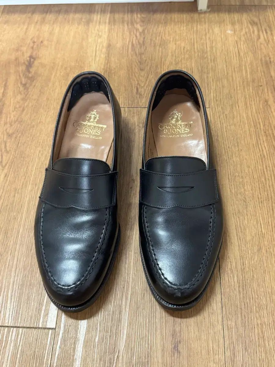 9 5E クロケット＆ジョーンズ ボストン ブラック カーフ