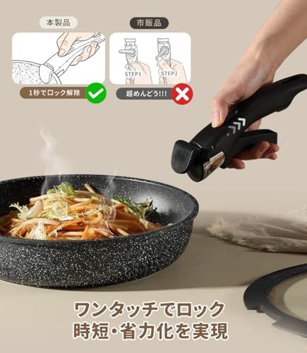 N◇CAROTE カローテ フライパン セット 12点 IH?ガス火対応 PFOAなどの