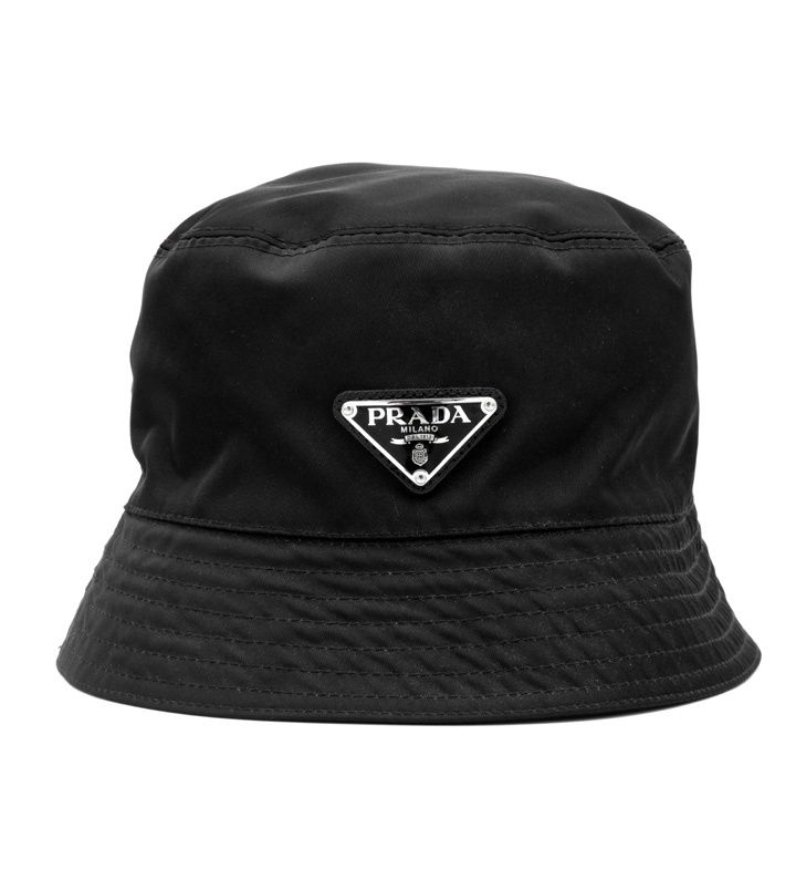 PRADA プラダ トライアングルロゴ ナイロン バケットハット ブラック 帽子 98339 プラダ PRADA 【RN98339 CA34767 】 トライアングル ロゴ ナイロン