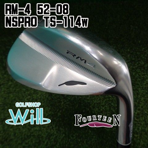 【中古】ウェッジ フォーティーン RM-4 52-08/NSPRO TS-114w/wedge/52[0597]