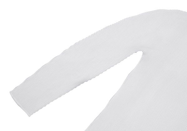 イッセイミヤケミーISSEY MIYAKE me ストレッチプリーツカットソー 白F