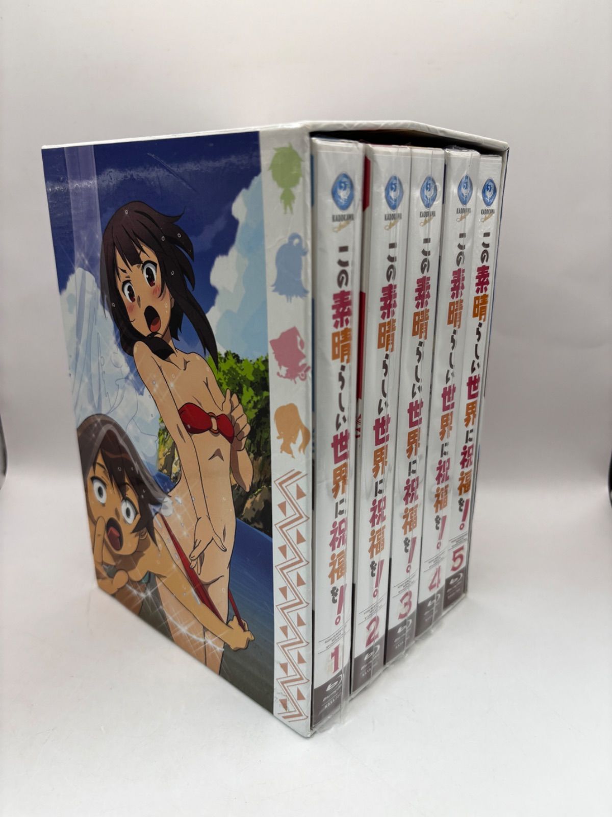 【中古】KADOKAWA Blu-ray とらのあなBOX付)この素晴らしい世界に祝福を! 限定版全5巻 セット