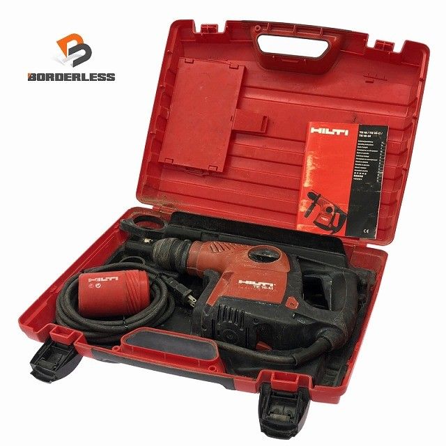 ☆中古品☆HILTI ヒルティ 100V ロータリーハンマードリル TE16-M ケース付 コード式 ハンマドリル 電動工具 穴あけ131689