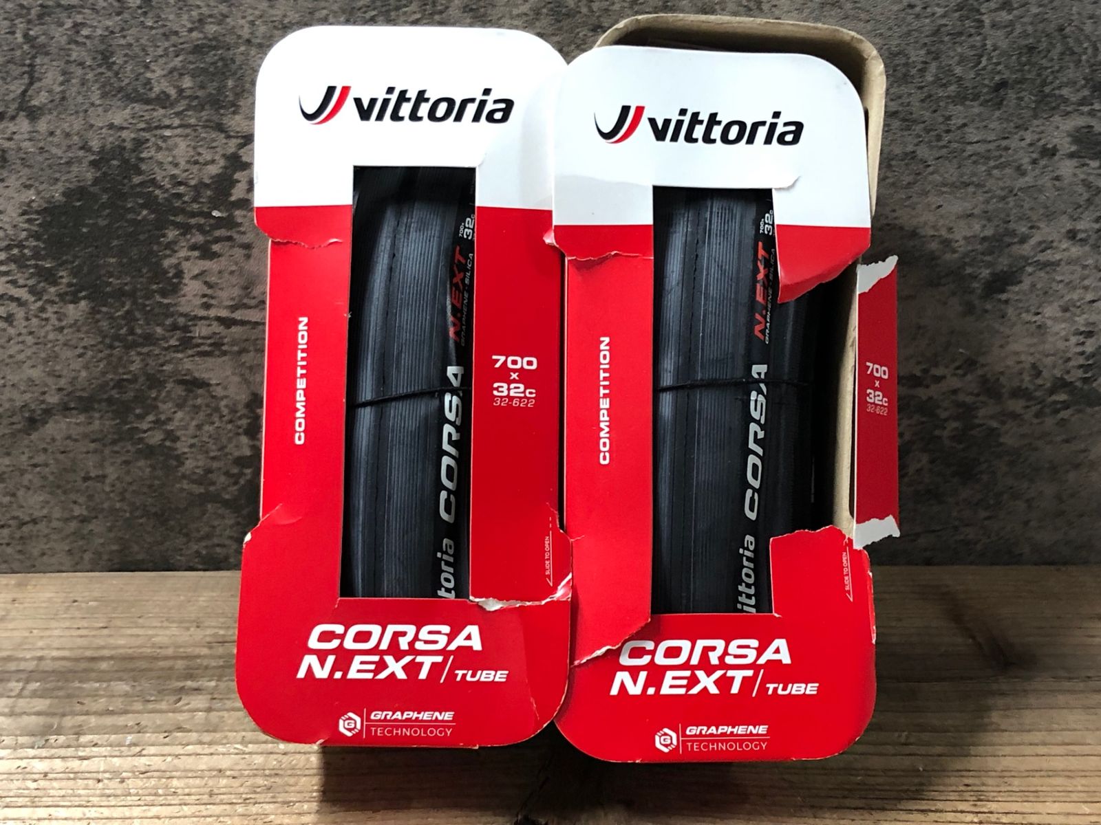 KH723 ヴィットリア vittoria CORSA N.EXT Tube 700x32C 前後 セット 未使用