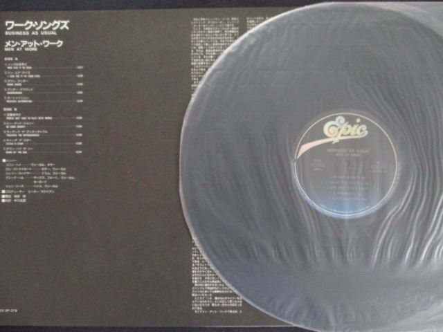 LPレコード LP/レコード 0329□メンアットワーク/ワークソングズ/帯付/253P379
