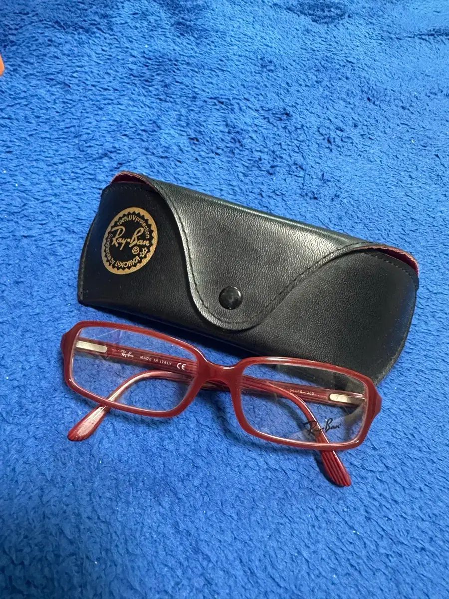 Ray-Ban (レイバン) ワイン色 ウェリントン型メガネ