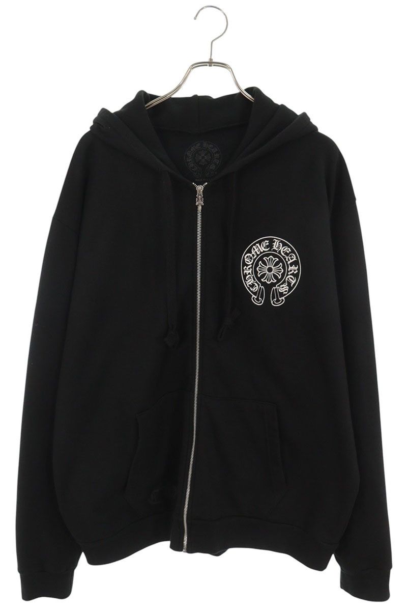 クロムハーツ SWTSHRT HD ZIP LTD 大阪限定バックホースシュープリント