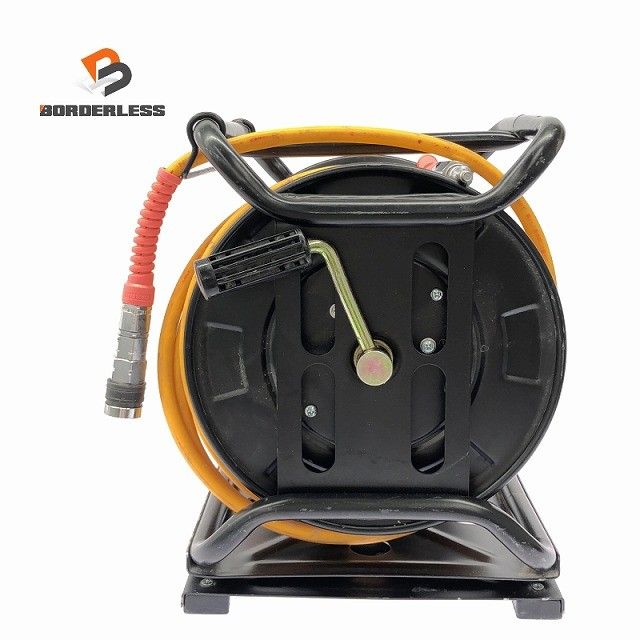 ☆美品☆HiKOKI ハイコーキ 6mm用高圧エアホースリール エア工具 エアツール 大工道具131792