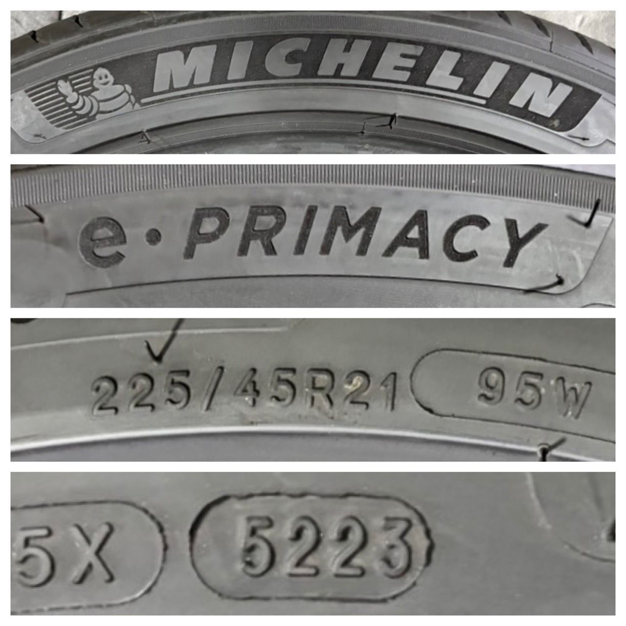 2023年製 約7.6～8.8分山 ミシュラン MICHELIN プライマシー e PRIMACY