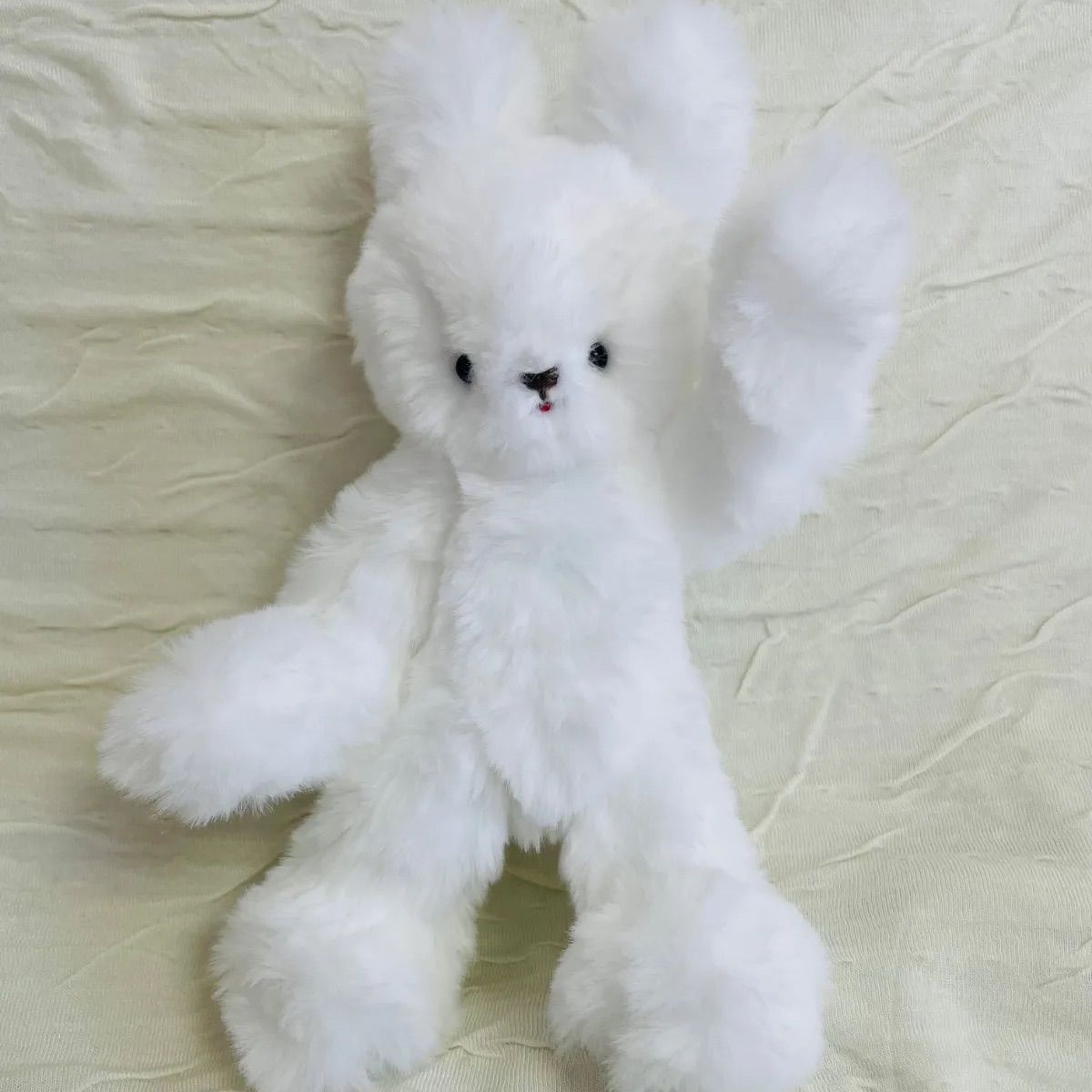 手作り うさぎ ぬいぐるみ ハンドメイド 白うさぎ 兎 もこもこ