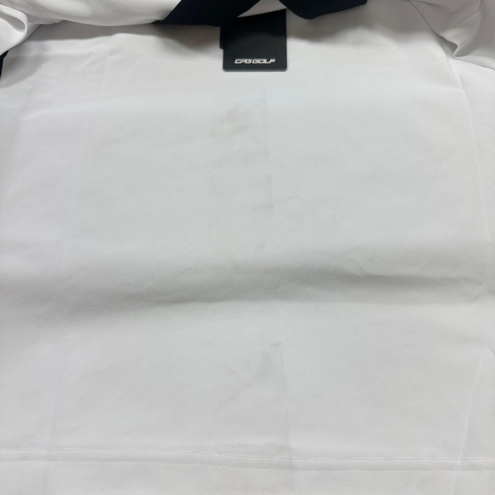 参考上代24200円 CPG GOLF ハーフジップポロシャツ 半袖 カットソー