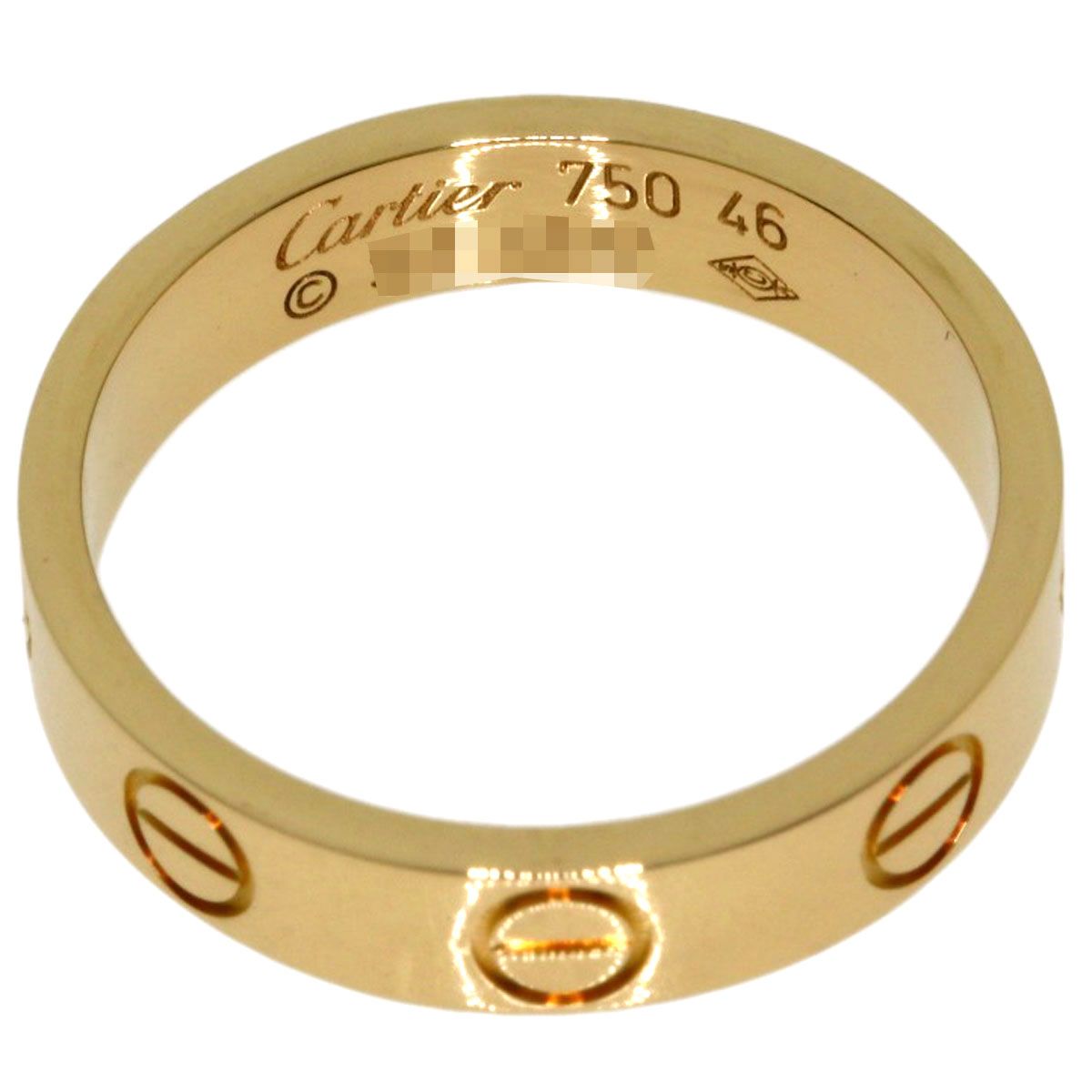 CARTIER カルティエ ミニ ラブリング #46 リング・指輪 K18YG