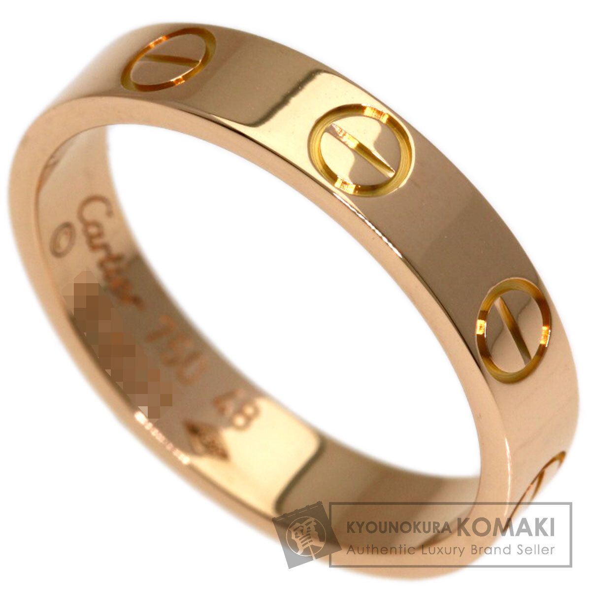 CARTIER カルティエ ミニ ラブリング #48 リング・指輪 K18PG レディース [中古]