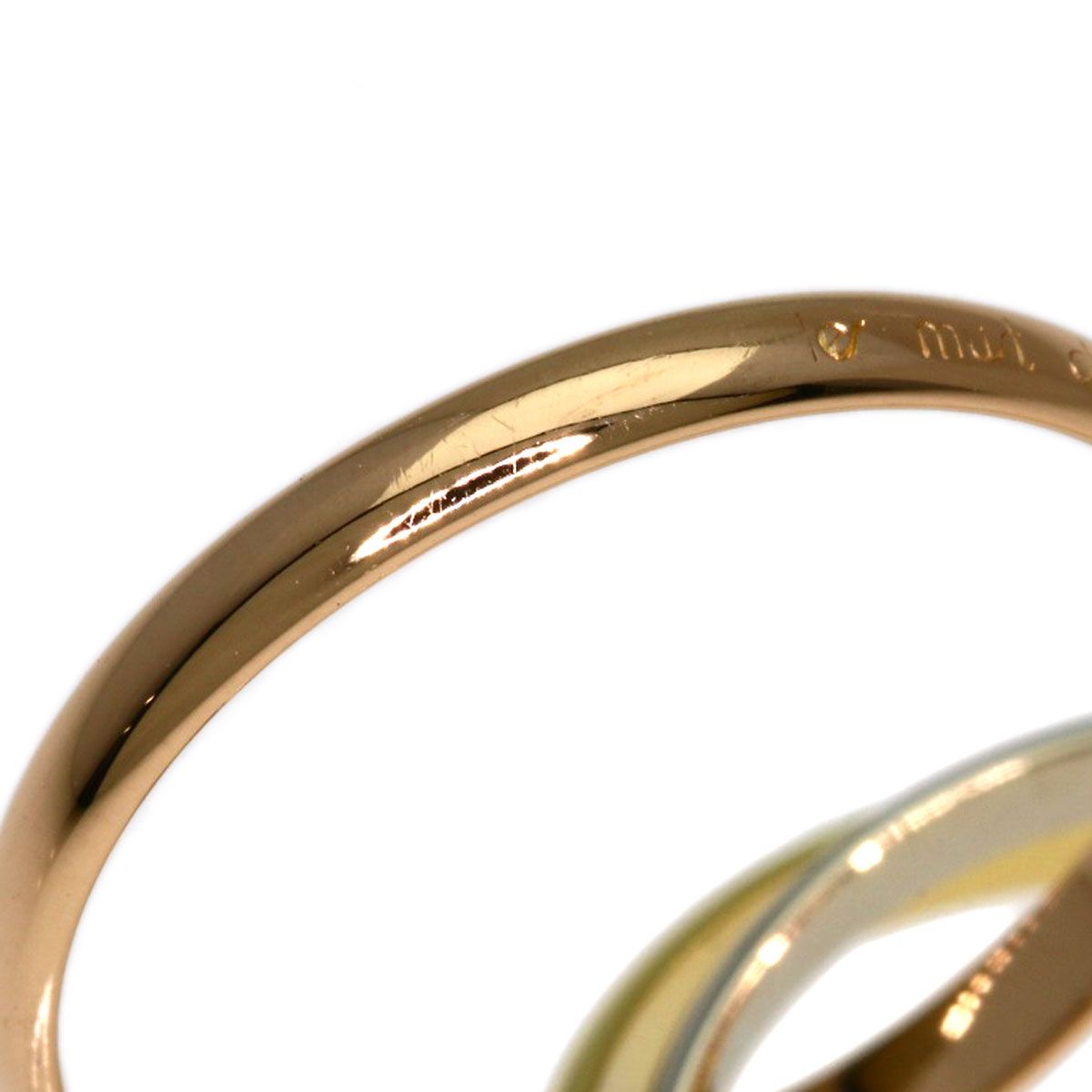 CARTIER カルティエ トリニティ SM #49 リング・指輪 K18YG K18WG
