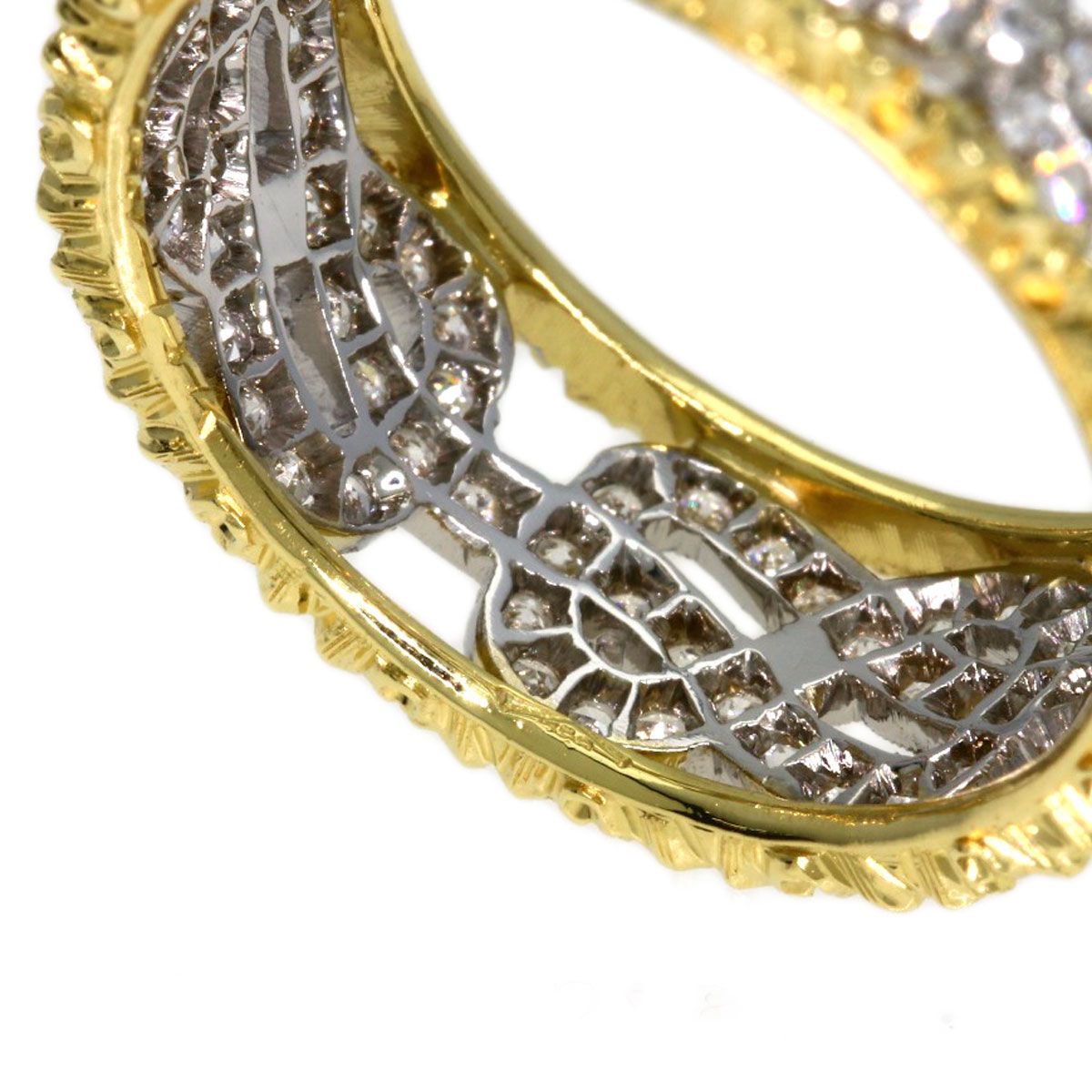 BUCCELLATI ブチェラッティ ダイヤモンド リング・指輪 K18YG K18WG