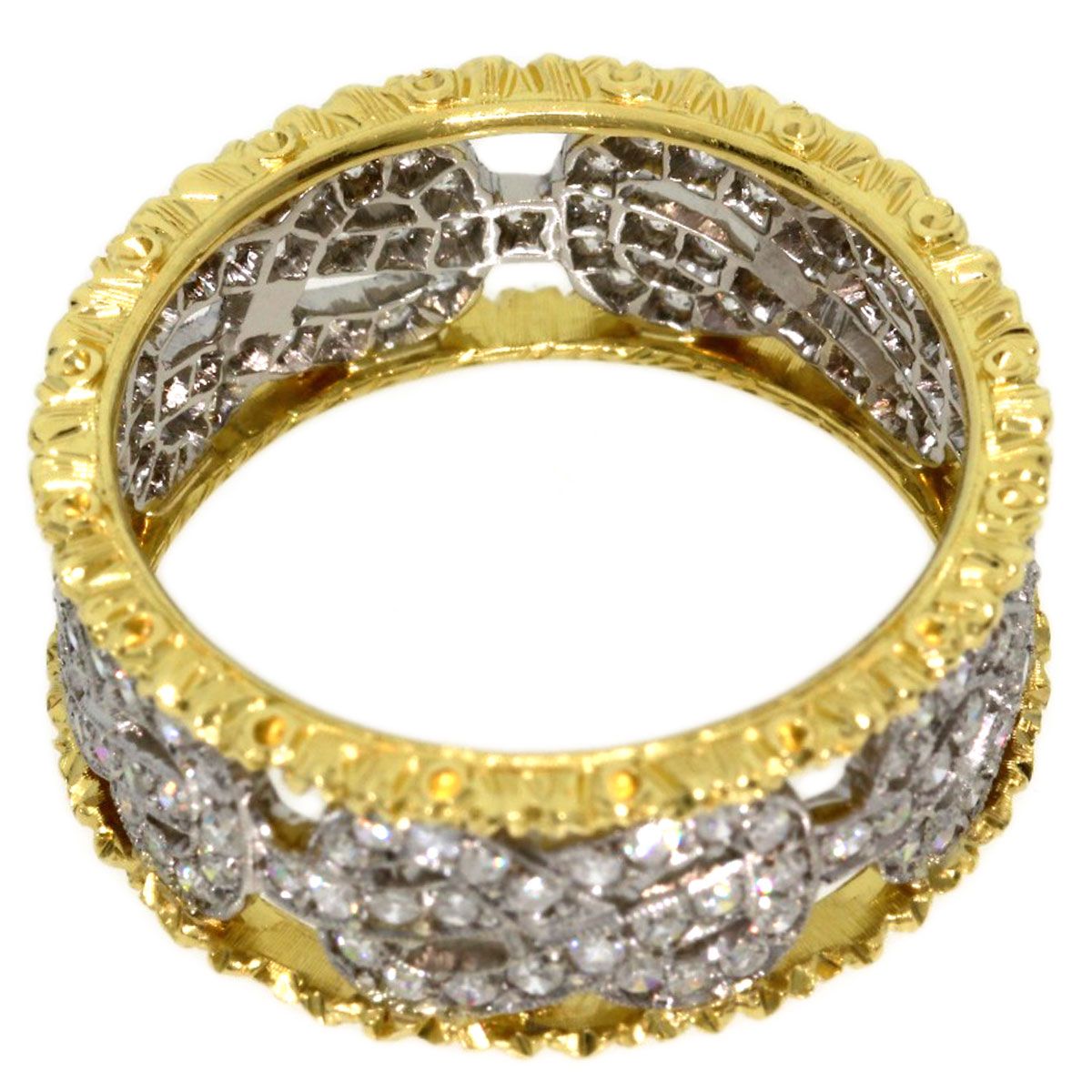 BUCCELLATI ブチェラッティ ダイヤモンド リング・指輪 K18YG K18WG
