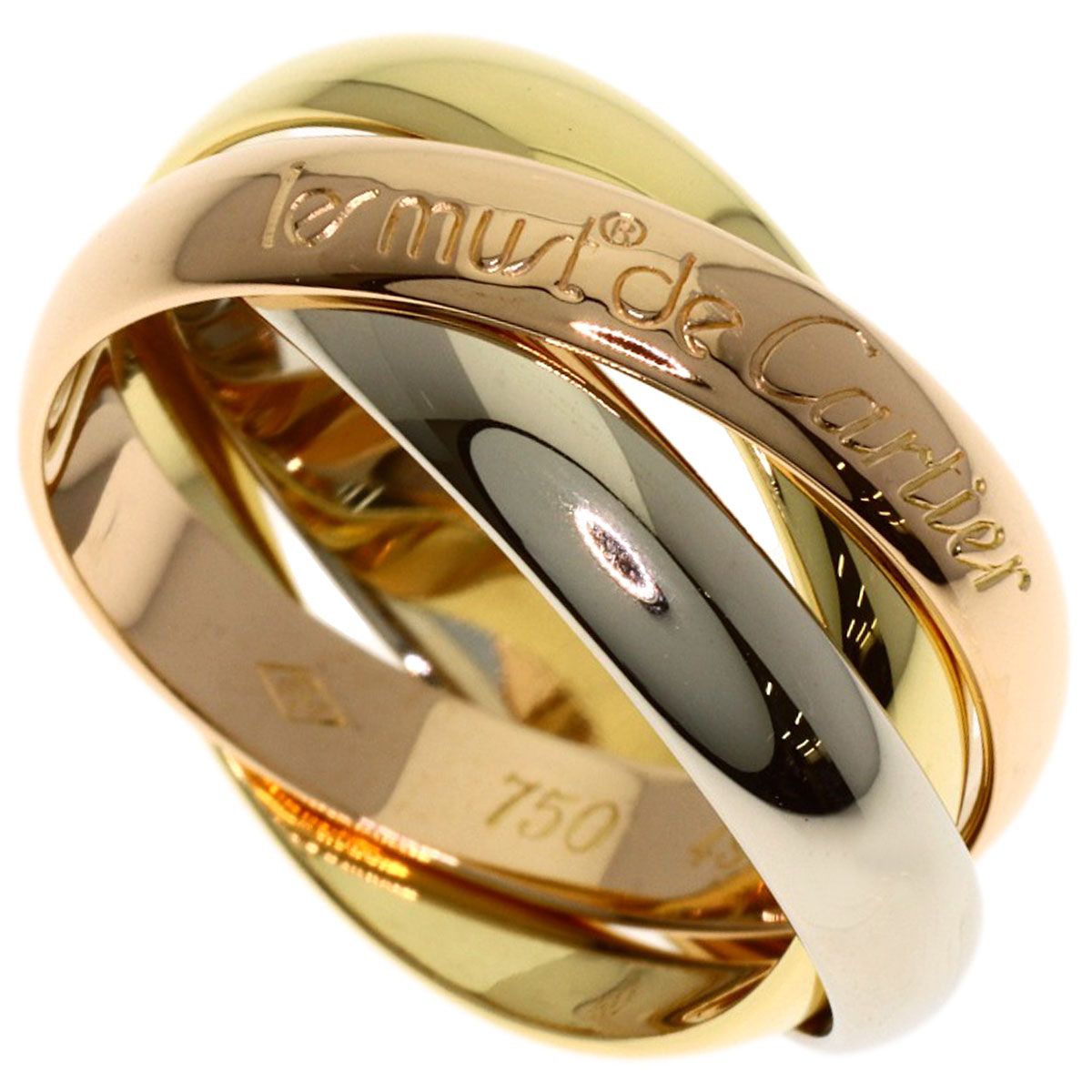 CARTIER カルティエ トリニティ #49 リング・指輪 K18YG K18PG K18WG