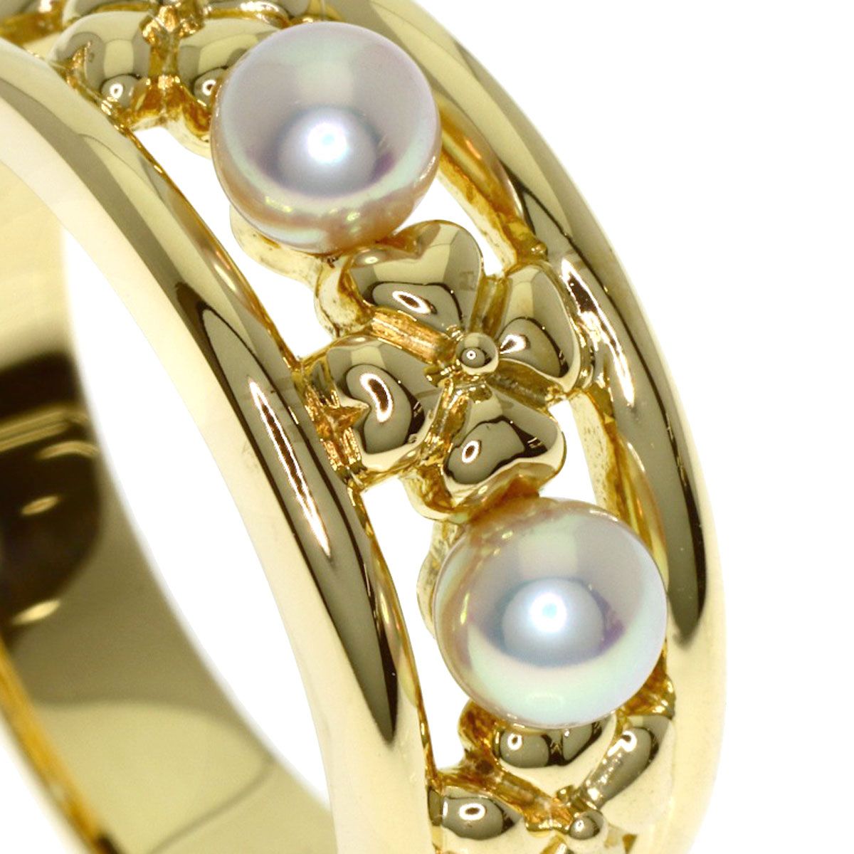 MIKIMOTO ミキモト パール 真珠 リング・指輪 K18YG レディース [中古 