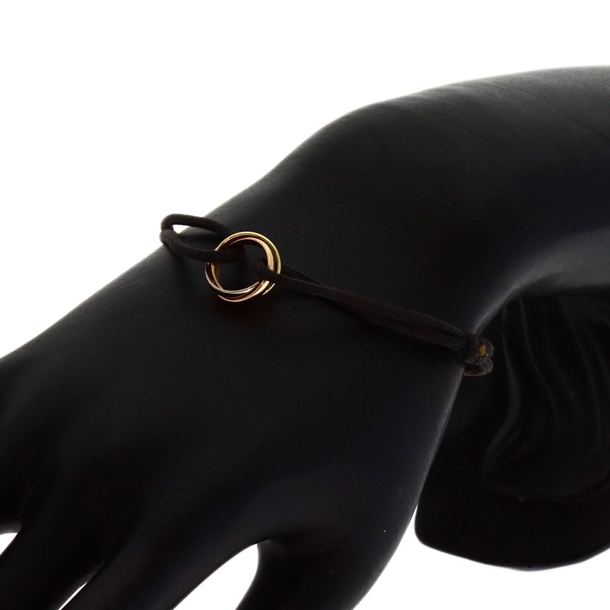 CARTIER カルティエ トリニティ コットン コード ブレスレット K18YG