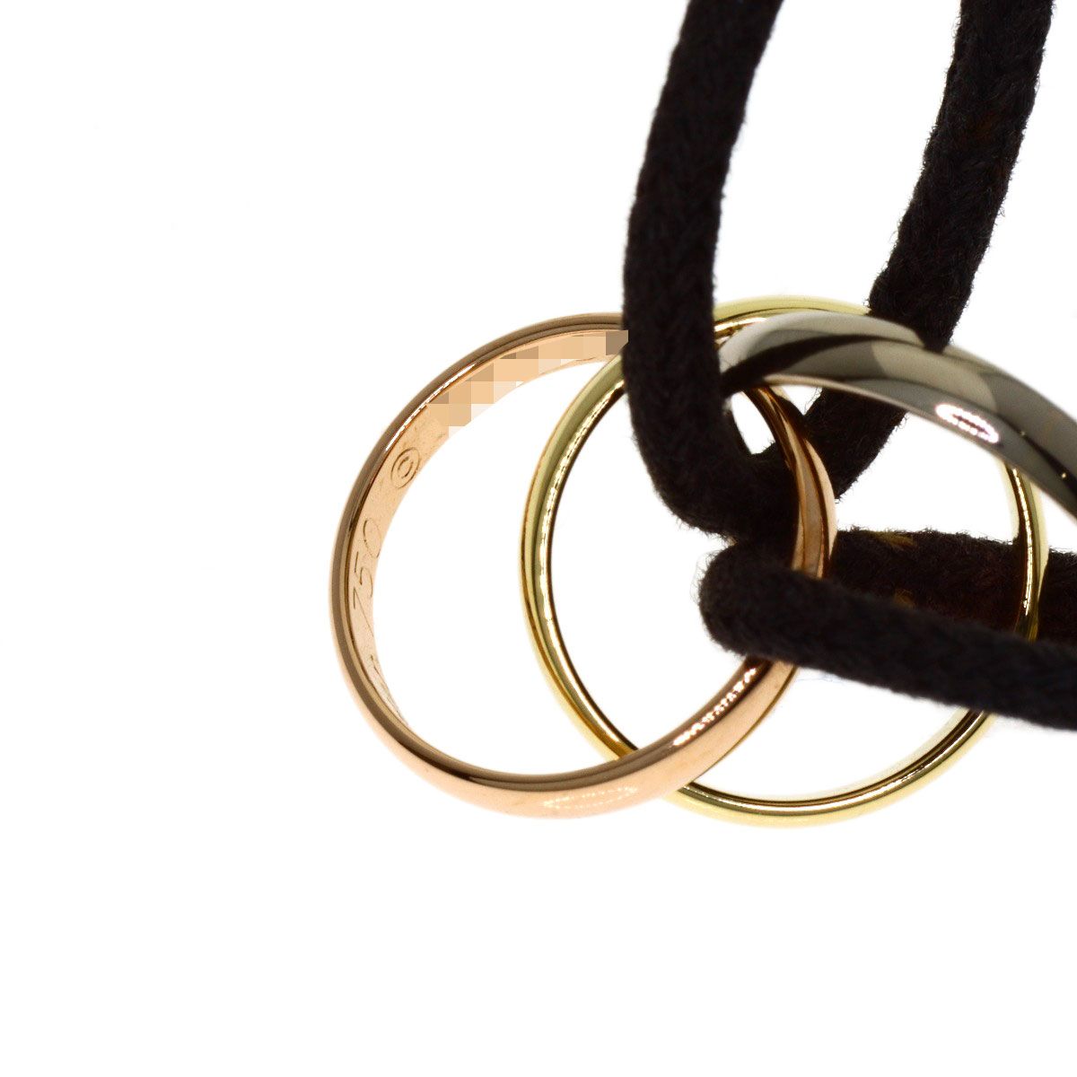 CARTIER カルティエ トリニティ コットン コード ブレスレット K18YG