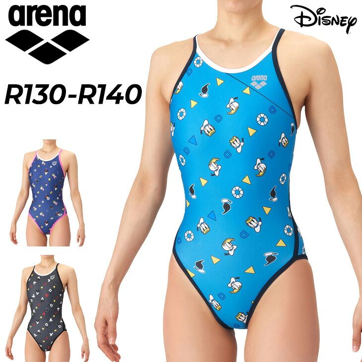アリーナ arena ジュニア 女子 水泳 練習用水着 R130 R140 arena タフスーツ トレーニングワンピース（オープンバック）子ども 女の子 キッズ スイムウェア トレーニング水着 ディズニー Disney ミッキー /AS6SWM51G 6,498円