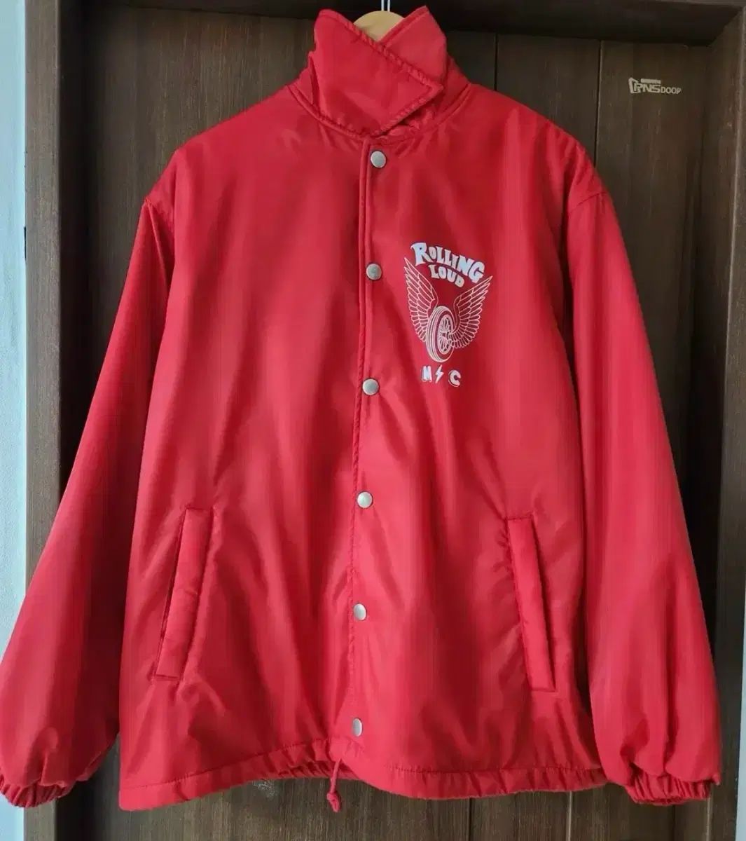 (1) ローリングラウド コーチジャケット 新品 レッド
