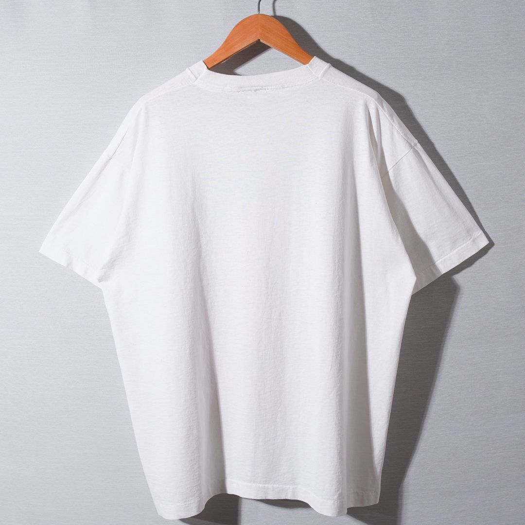 90s USA製 ヴィンテージ Tシャツ XL 相当 ホワイト トロピカル