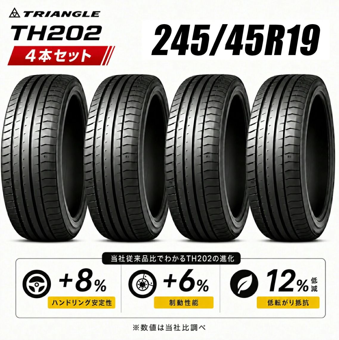 タイヤ交換可能】【送料無料】19インチタイヤ 245/45R19-102Y TRIANGLE 
