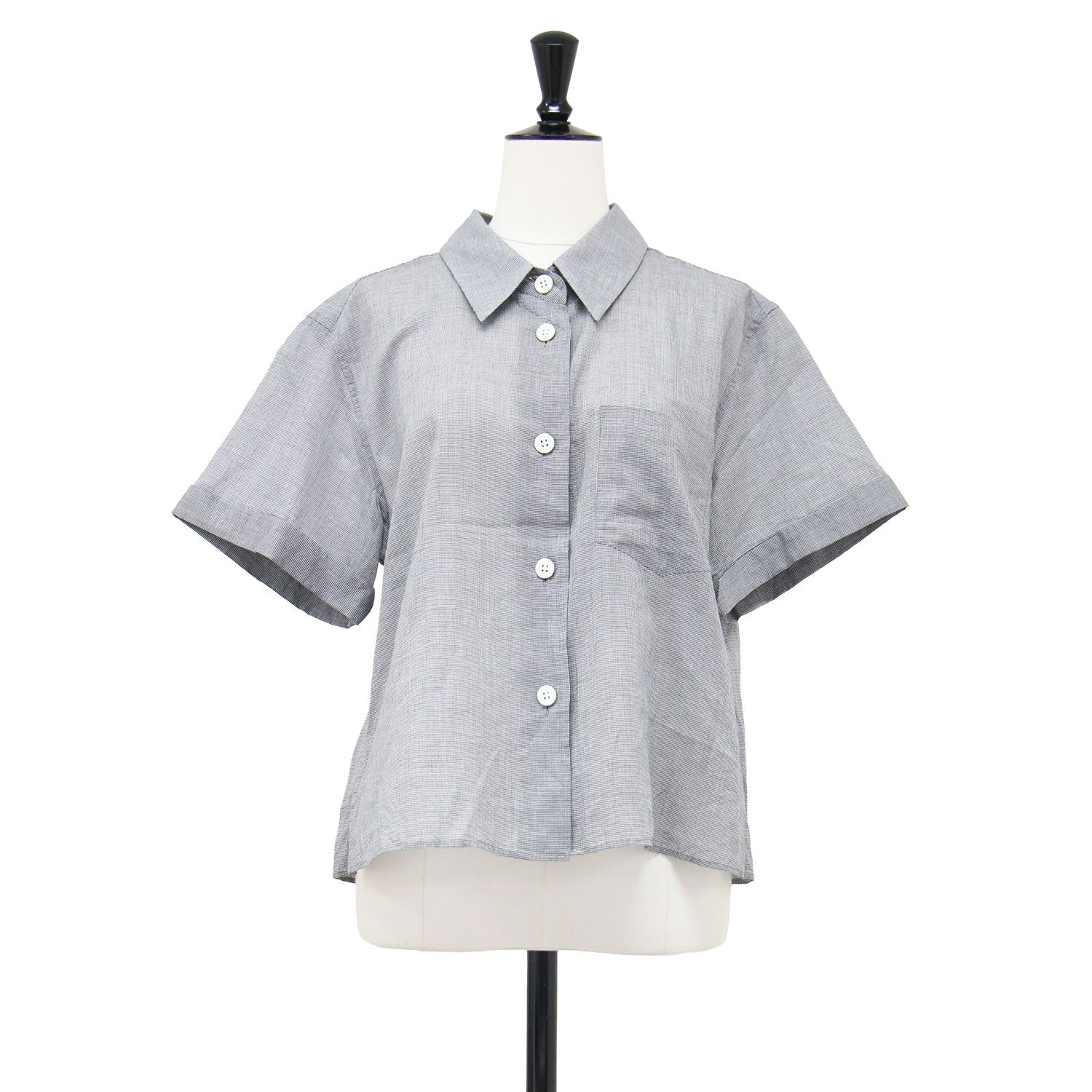 美品】MARGARET HOWELL マーガレットハウエル シャツ グレー サイズ:2