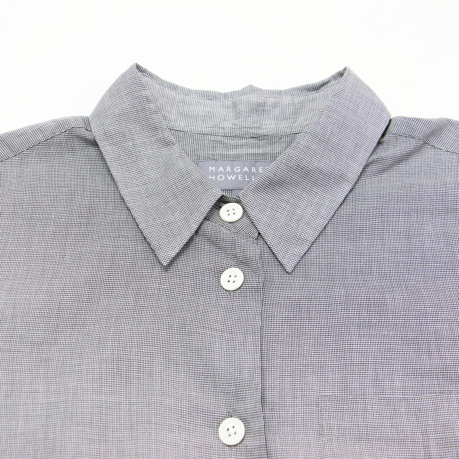 美品】MARGARET HOWELL マーガレットハウエル シャツ グレー サイズ:2