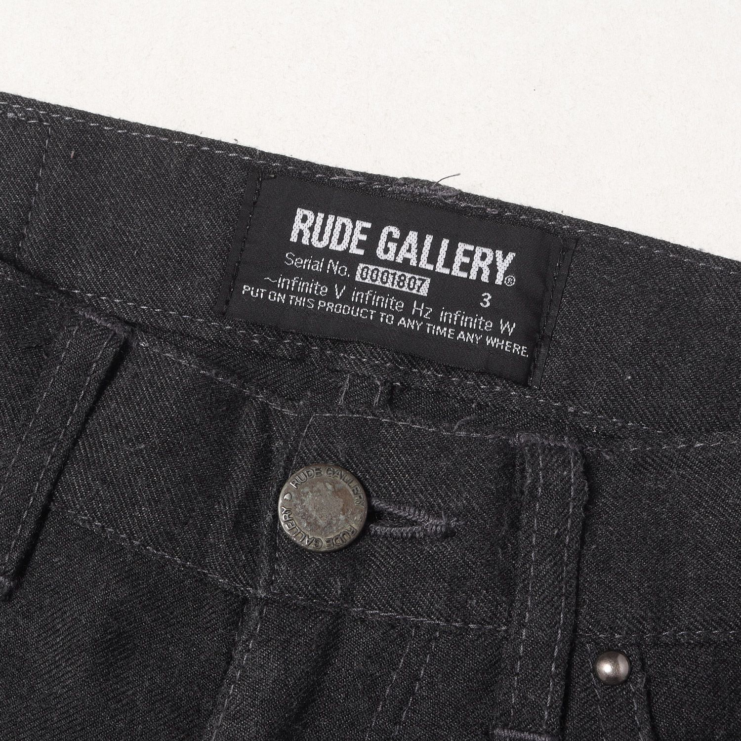 RUDE GALLERY ルードギャラリー パンツ グレー サイズ:3 T/Rツイル